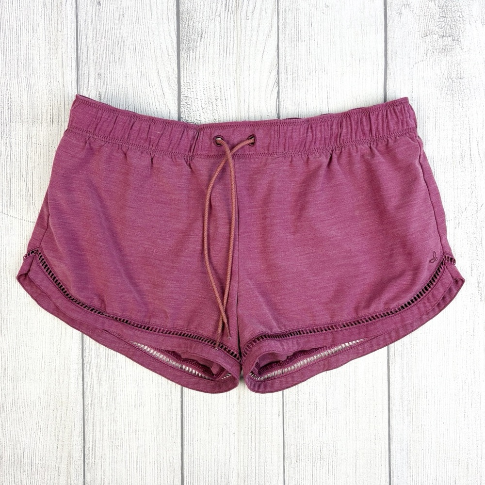 Womens S Prana Mariya Lightweight Performance Shorts Swim Surf Running Berry S